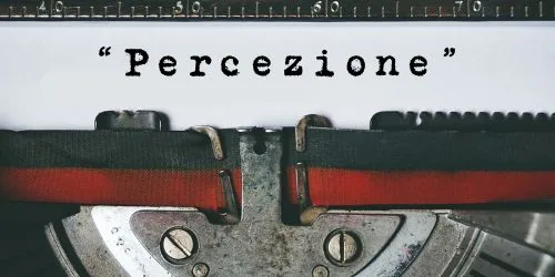 Copertina dell’editoriale «Percezione»