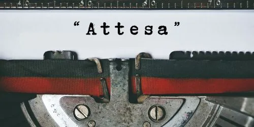 Copertina dell’editoriale «Attesa»