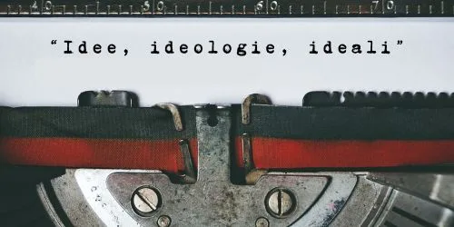Copertina dell’editoriale «Idee, ideologie, ideali.»