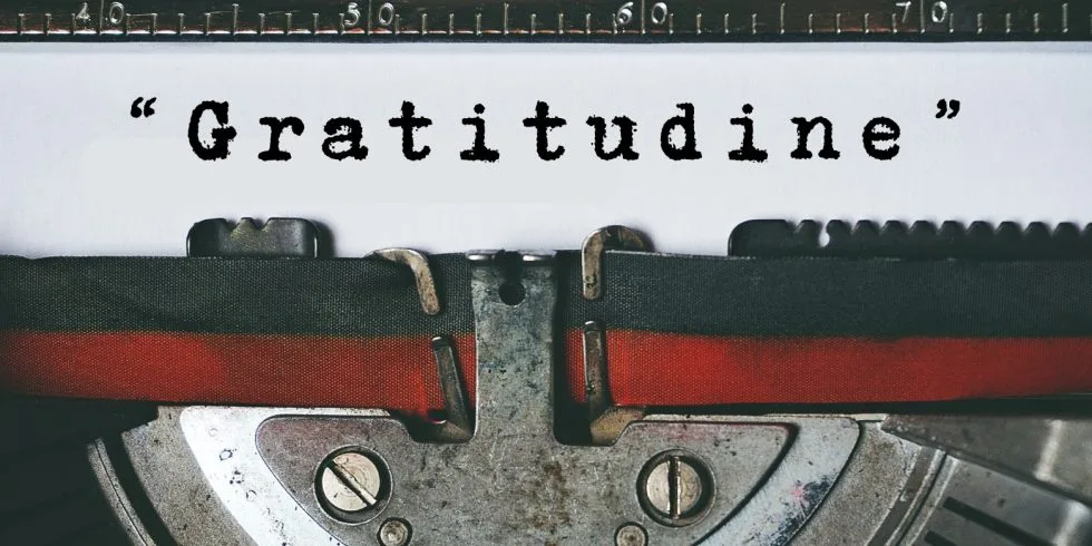 Copertina dell’editoriale «Gratitudine»