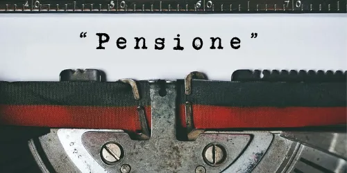 Copertina dell’editoriale «Pensione»