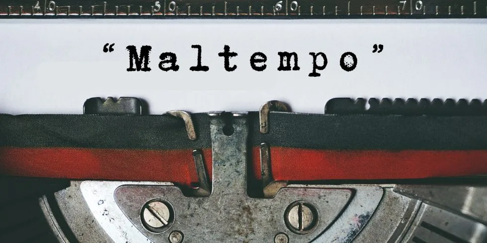 Copertina dell’editoriale «Maltempo»