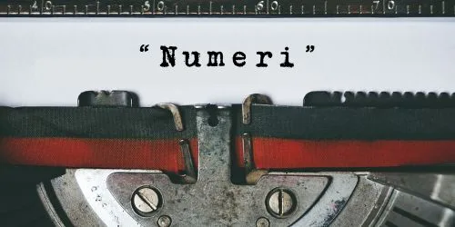 Copertina dell’editoriale «Numeri»