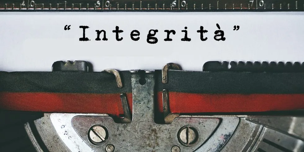 Copertina dell’editoriale «Integrità»